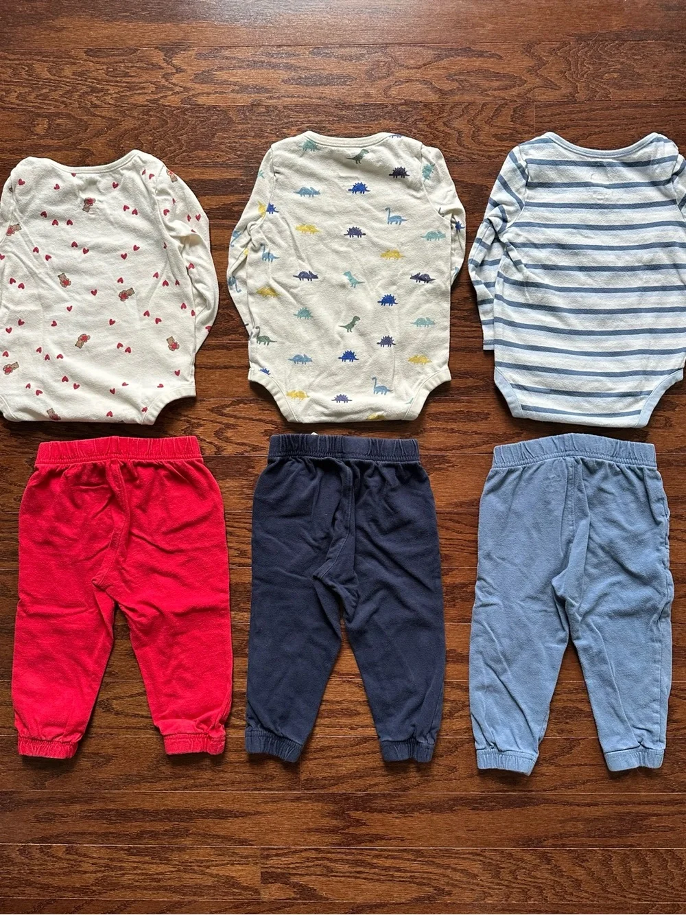 Baby Gap Baby/Toddler- 6-Piece Bodysuit & Jogger Sets - Bears, Dino & Stripes